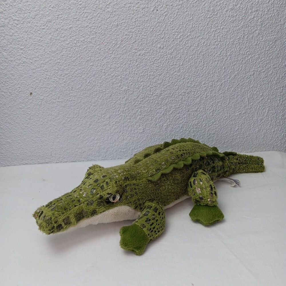 Aurora Alli The Alligator Plush Sparkly Fur Stuffed Reptile Toy